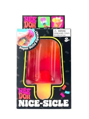 Nee Doh Nice-Sicle Squishy Toy - NEW Sealed Authentic NeeDoh Popsicle pink
